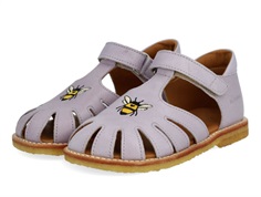 Angulus sandal purple with bee embroidery  